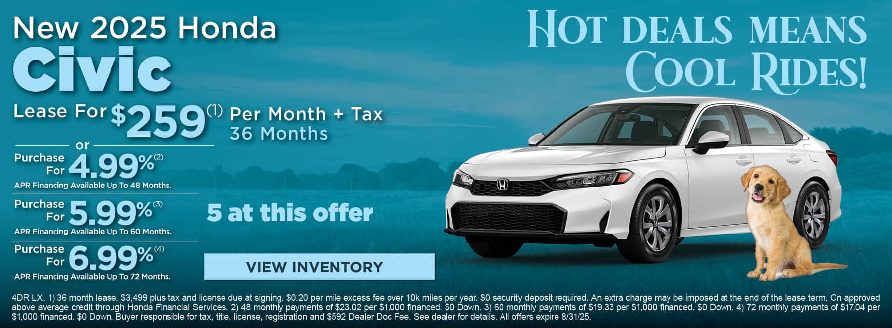 August Civic Offer