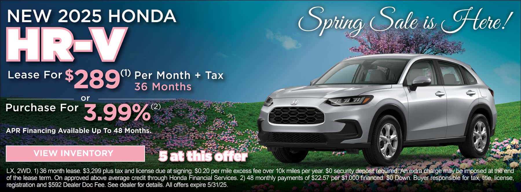 May HR-V Offer