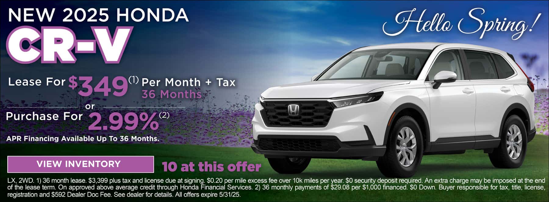 May CR-V Offers