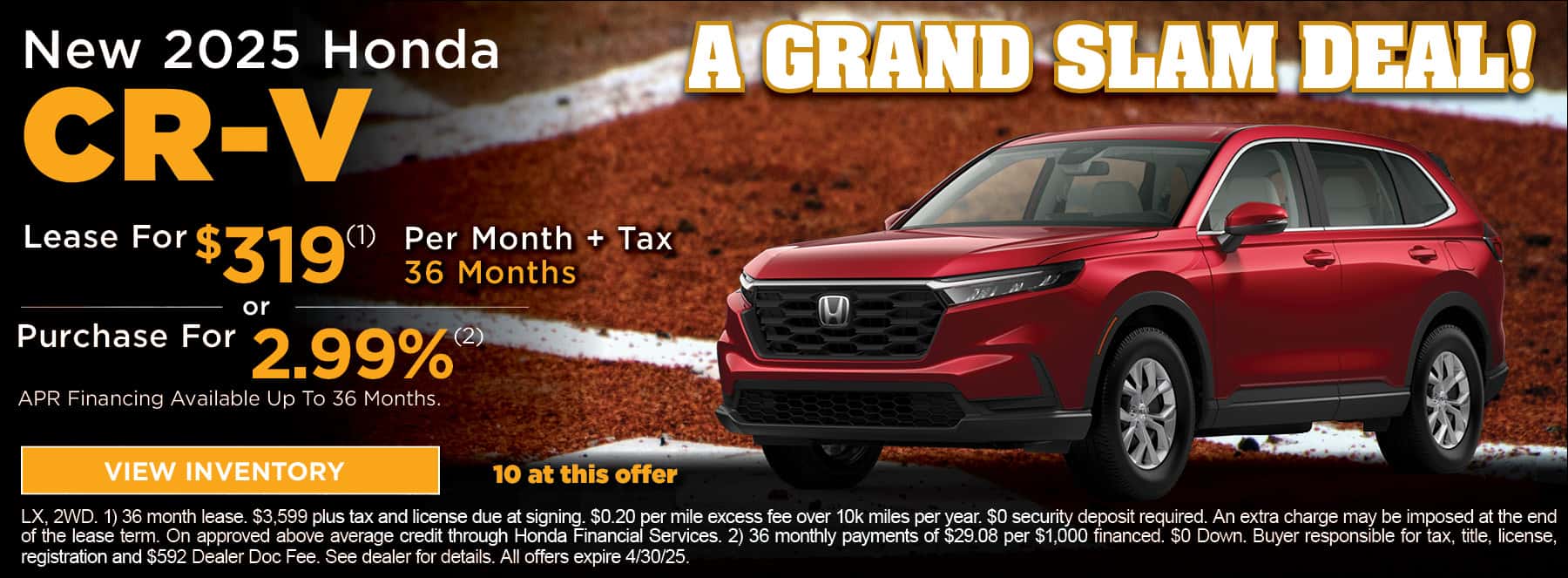 April CR-V Offers