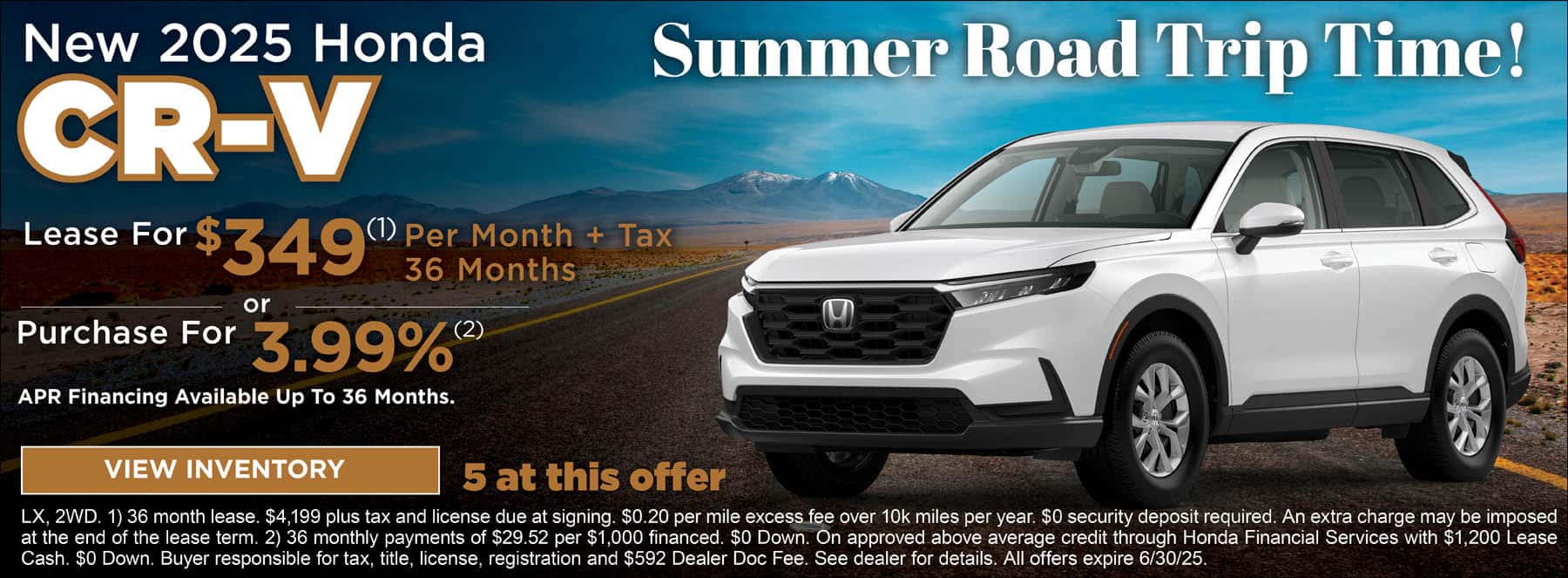 CRV Lease 2025