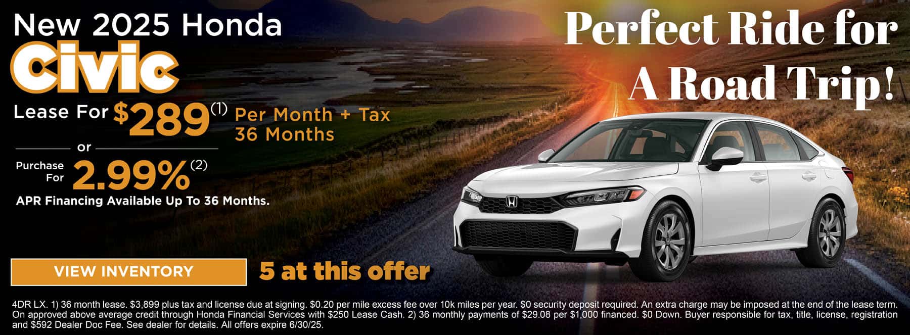 Civic Lease 2025