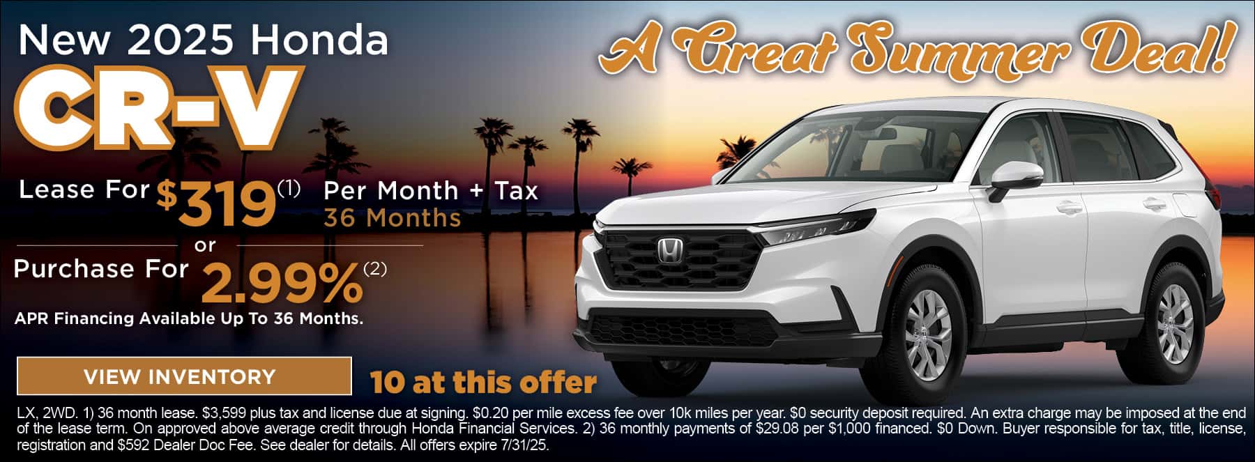 CRV Lease July 2025