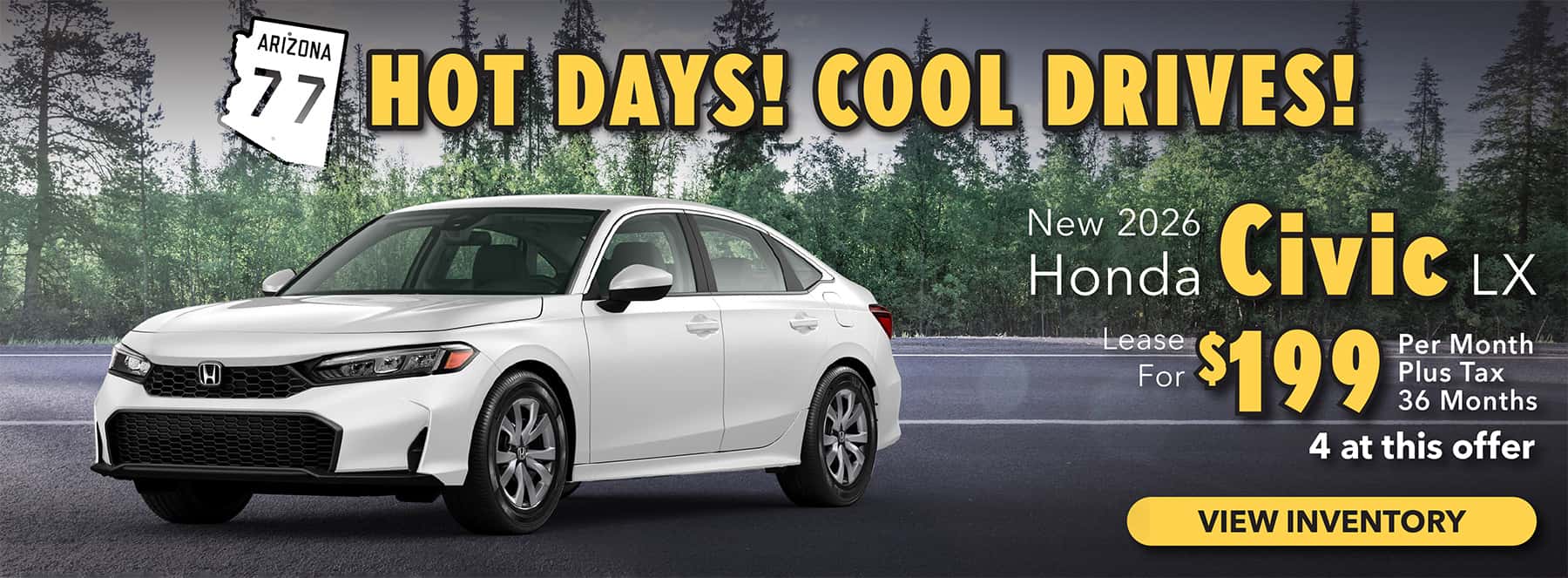 Hot Days! Cool Drives! Civic Offer