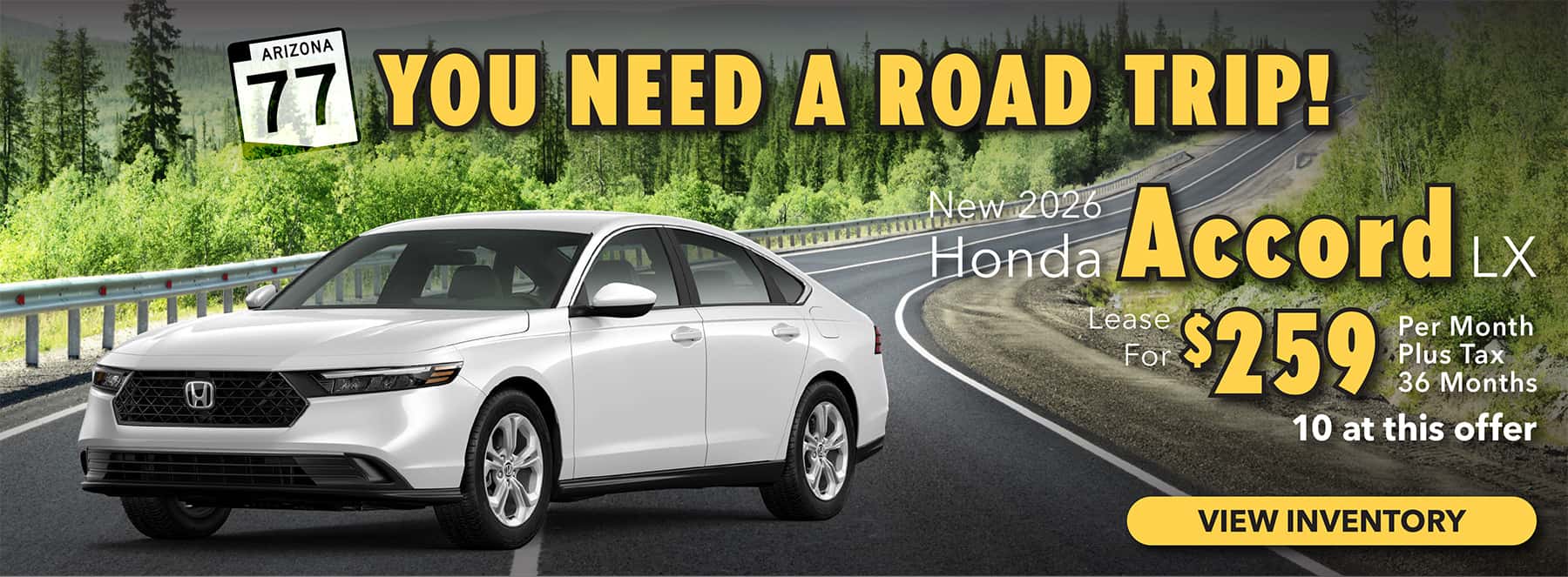 You Need a road trip Accord Offer
