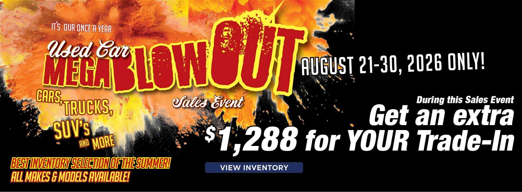 Used Car Mega Blowout Sales Event at Tempe Honda