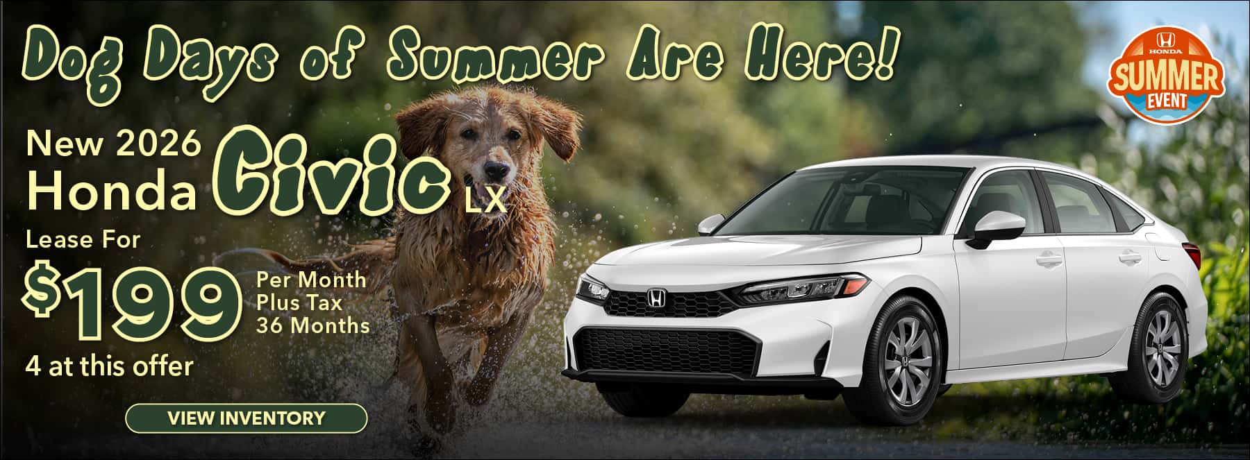 Dog Days of Summer Civic Offer