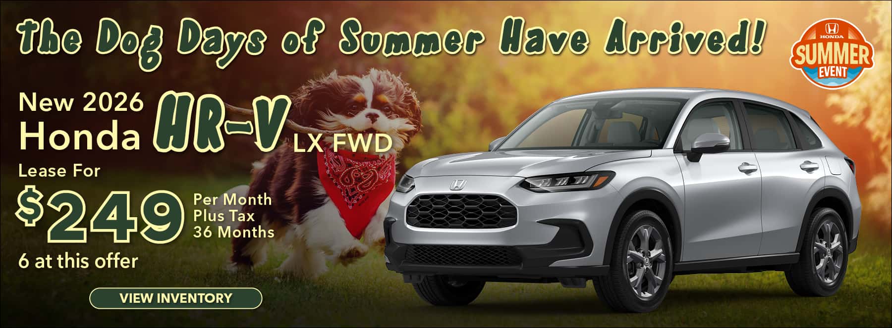 Dog Days of Summer HR-V Offer