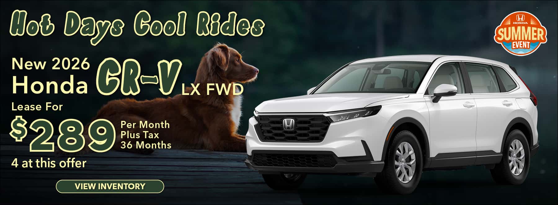 Hot Days Cool Rides CR-V Offer
