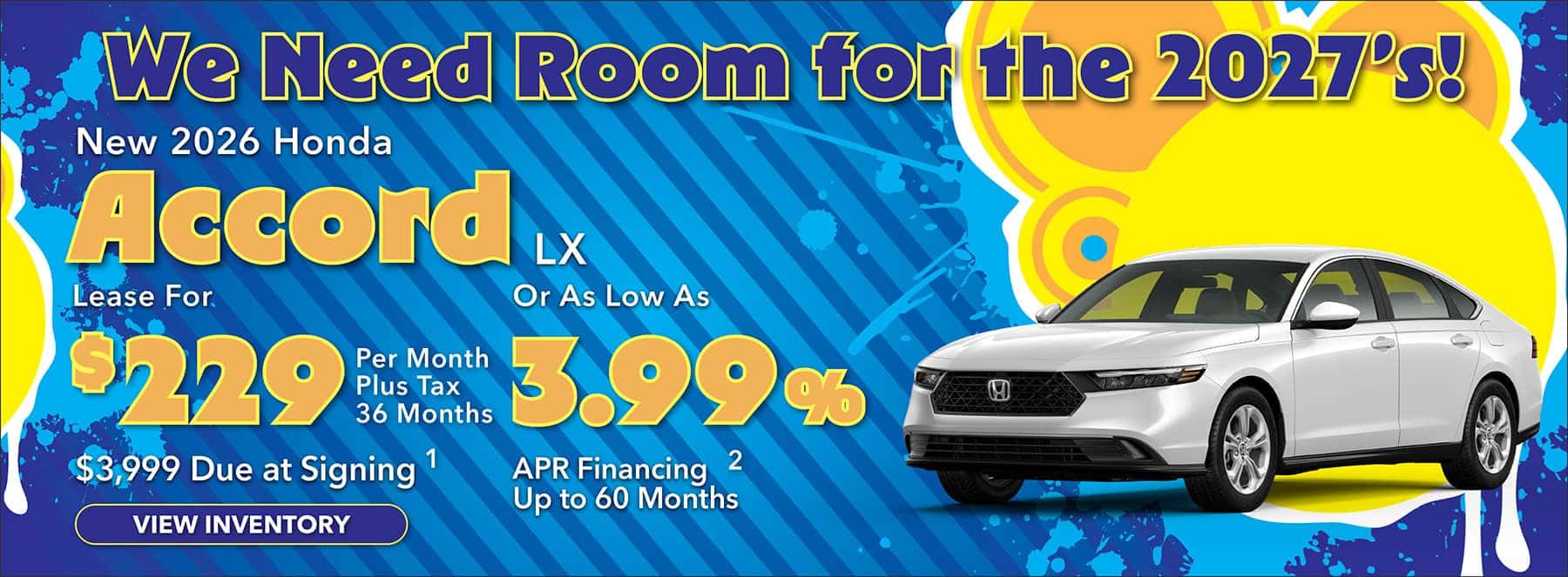 2026 Honda Accord special offer