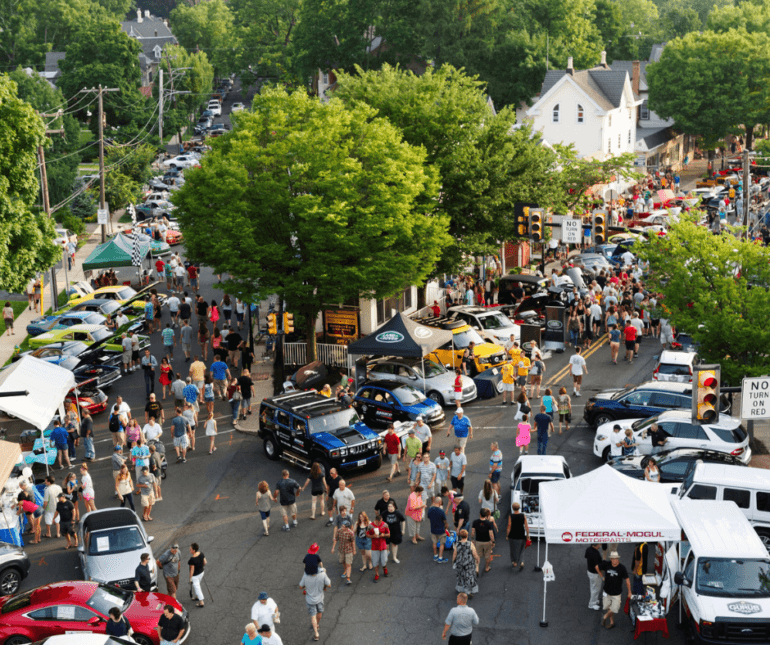 Doylestown at Dusk Car Show Thompson Lexus Doylestown