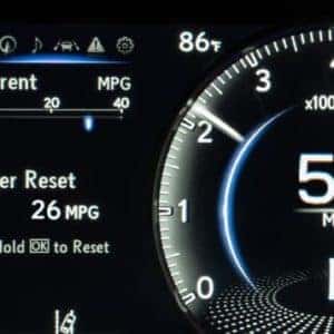 2020 Lexus ES Speedometer