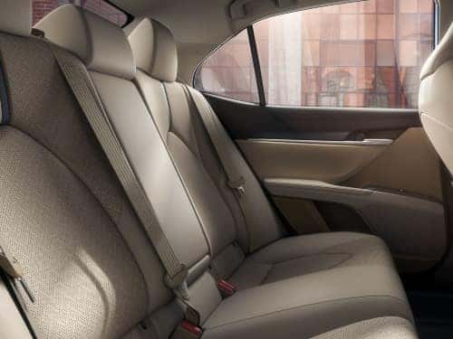 2024 Toyota Camry interior view of back seating area