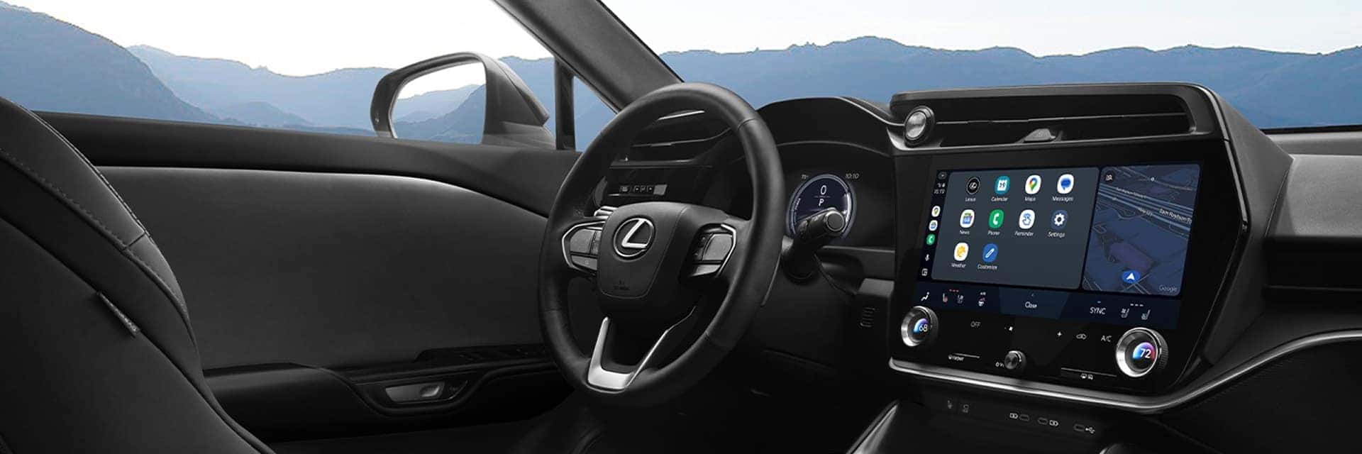 interior shot of 2026 lexus rz