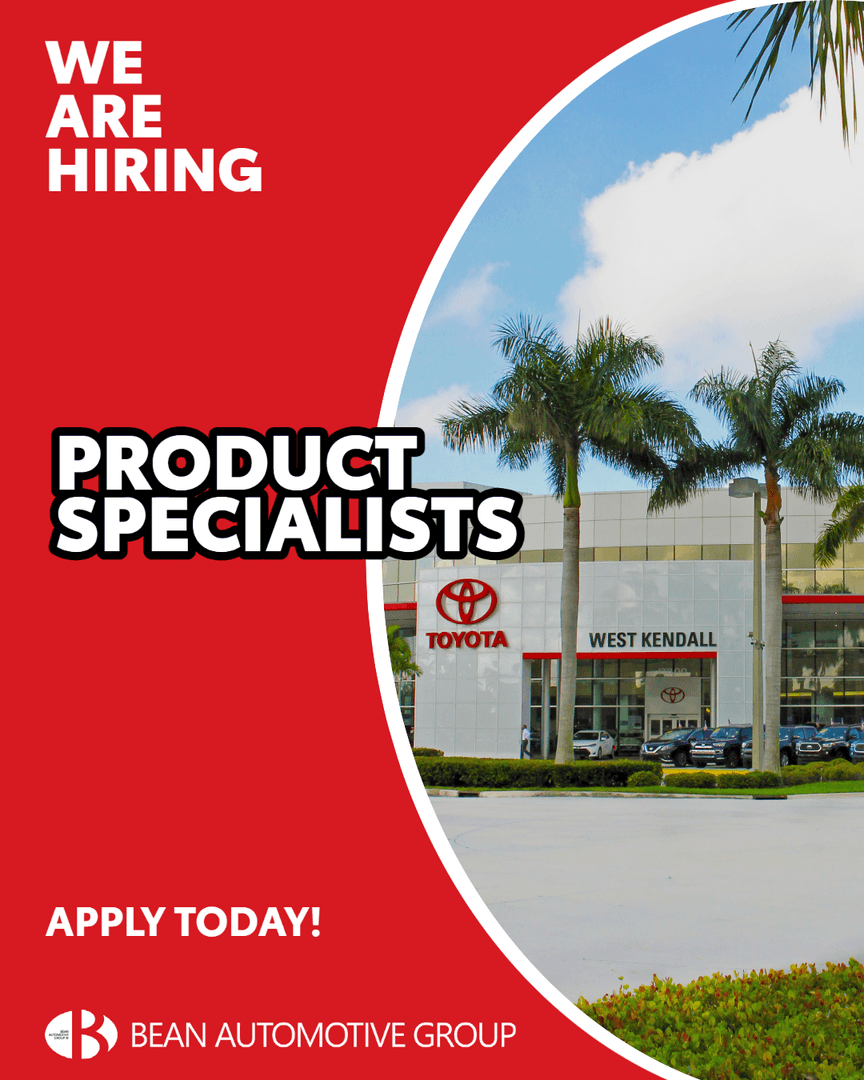 Join our AwardWinning team! West Kendall Toyota
