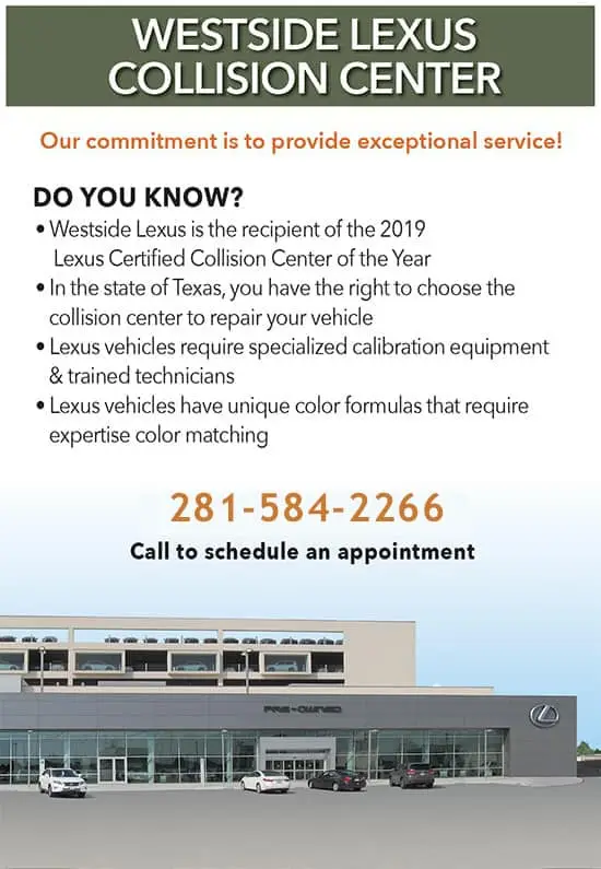 Lexus on sale collision center